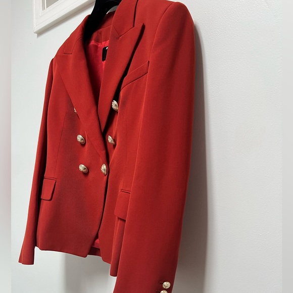 Balmain Double Vested Blazer Size 44 in Orange/Red - Picture 7 of 16